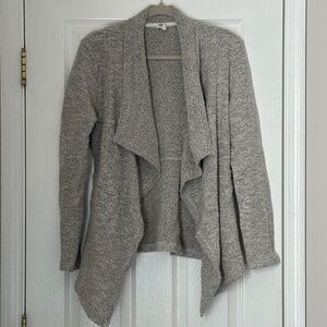 Women Flawless Drape Front Cardigan Gray Grey Size Small Medium Weight